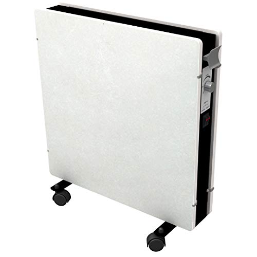 Mazda - Radiateur mobile - Radiateur à inertie en pierre mirida - Thermostat réglable 1000 et 2000w - sable blanc