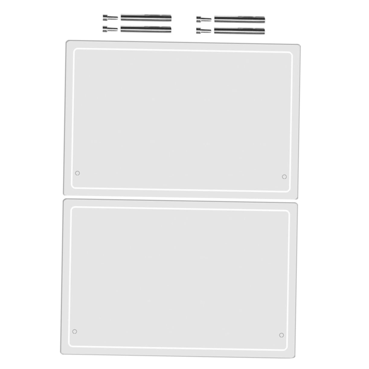 2 Stück Acryl Tisch Whiteboard für Schreibtisch Planung