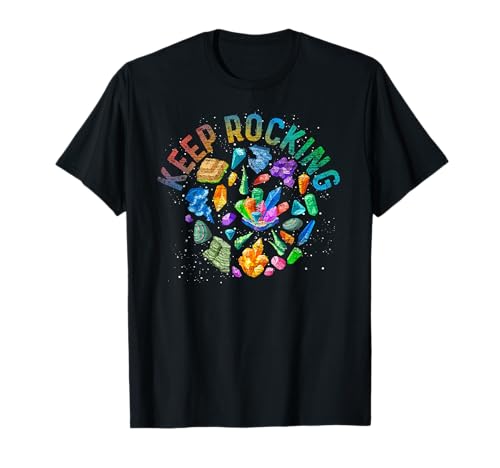 Colorful Rock Collector Earth Scientist Gift Funny Geology T-Shirt Small