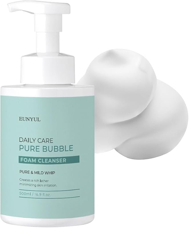 EUNYUL Daily Care Pure Bubble Foam Cleanser 16.9 fl. Oz. pH 5.5 Bubble foam with Pump type & Deep Cleansing