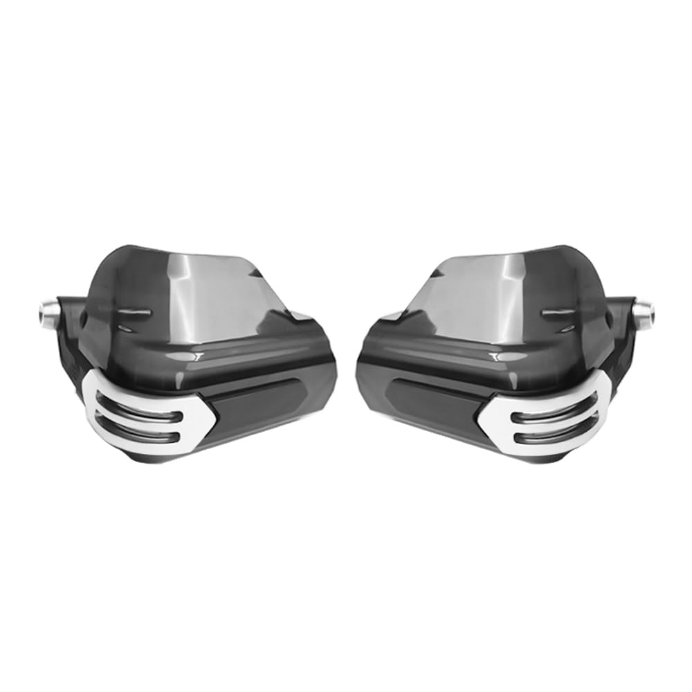 Handprotektoren Motorrad für Dirtbikes für 22 mm 25 mm 28 mm Handguards Motorrad mit Handschutz für Dirtbikes Kompatibel mit ATV Cafe Racer Bobber (Silber)