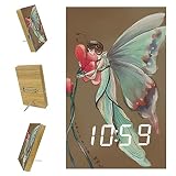 AISSO Butterfly Fairy Girl LED Alarm Clocks Digital for Bedrooms Kitchen Office Custom Home Decor