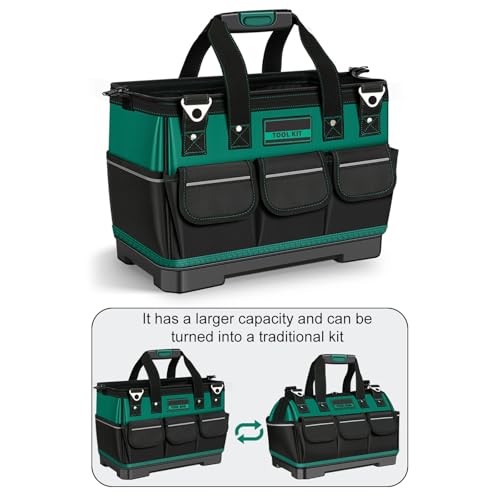 Sac à outils à large ouverture de grande capacité pour chantiers - 7