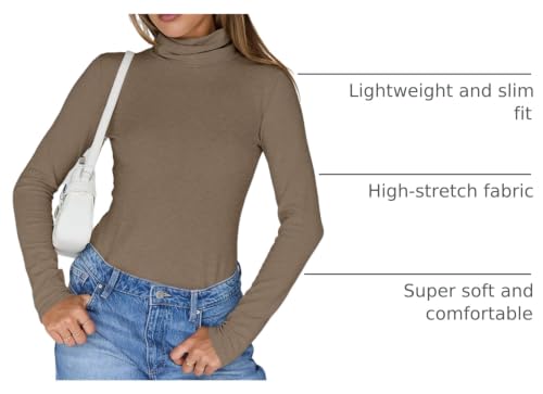 Image of Trendy Queen Womens Turtleneck Tops Winter Clothes