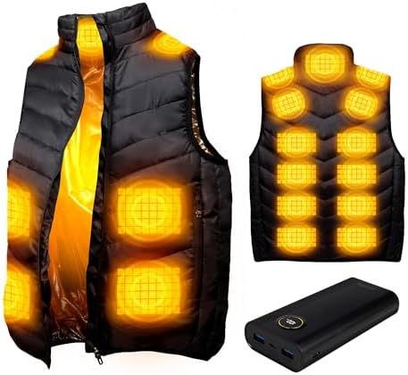 （18:30時点） [Ｅｘｃｉｔｅｃｈ] メンズアクティブベスト 電熱ベスト セット ヒーターベスト L