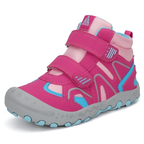 Image of Mishansha Kids Water Resistant Hiking Boots, Boys Girls Anti Collision Anti-Skid Athletic Outdoor Ankle Adventure Trekking Shoes