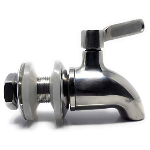 Naples Naturals Stainless Steel Spigot for Gravity Fed Water Filters and Beverage Dispensers, Requires 5/8-inch opening Cover