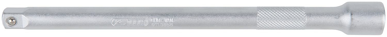 KS Tools 911.4884 3/8" Extension with knurling, 500 mm, Chrome