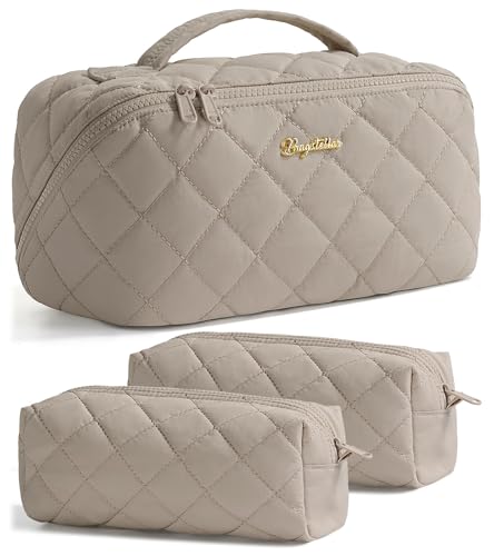 Image of Travel Makeup Bag, Large Capacity Puffy Toiletry & Cosmetic Bag for Women