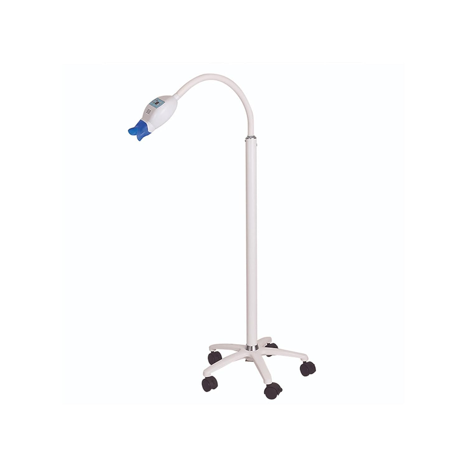 Sistema di sbiancamento dentale professionale della luce, tipo del supporto del pavimento che imbianca i denti unità con il display digitale, bianco e blu