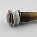 Hiendure Pop up Drain Without Overflow Antique Inspired Brass Bathroom Basin Faucet Drains Sink Strainer Emitter Repair Stopper Parts