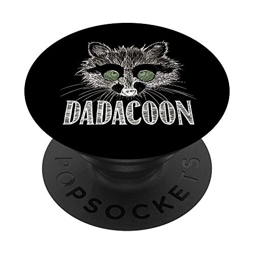 Raccoon Owner Dad Trash Panda Dadacoon funny Father's Day PopSockets PopGrip Intercambiable