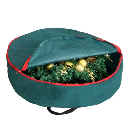 Bolsa De Almacenamiento Para Corona De Navidad, Bolsa Con Cremallera De 24 Pulgadas, Organizador De Corona Gruesa, Contenedor De Almacenamiento Resistente, Asa Reforzada, Protector De Coronas Bolsa De Almacenamiento Para Corona De Navidad, Bolsa Con Cremallera De 24 Pulgadas, Organizador De Corona Gruesa, Contenedor De Almacenamiento Resistente, Asa Reforzada, Protector De Coronas