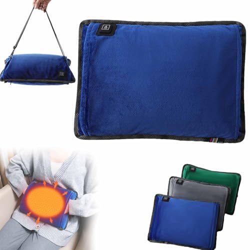 Generic Helios Hand Warmer, Electric Heating Pad with 3 Heat Modes, USB Rechargeable, Blue