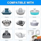 Rigidstone 12 Stück Filter, Katzenbrunnen-Ersatzkohlefilter Drinkwell Kohlefilter Trinkbrunnen Filter für PetSafe Drinkwell Avalon/Pagoda/2 Gallon/Sedona/Seascape Katzenbrunnen