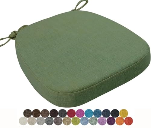 seokor Chair Cushion Kitchen, Memory Foam Chair Pads, 40x38/43x40/43x42cm with Ties Non-Slip Chair Pads，Outdoor Indoor Seat Cushion for Dining Office Garden Chair(Color16,40x38x8cm)