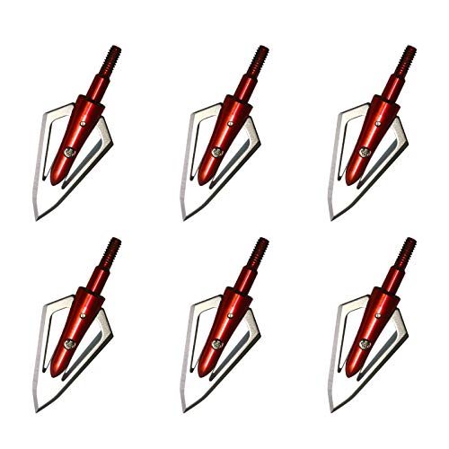 Nc Hunting Arrowhead Cutting Blade Archery Broadhead Traditional Crossbow Compound Bow Arrowhead (Red) #TOP2