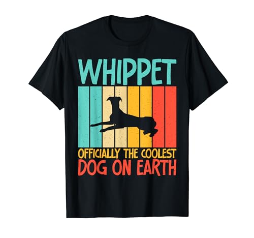 Whippet offiziell der coolste Dog on Earth Whippet T-Shirt