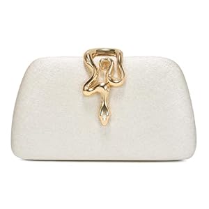 SWEETV Glitter Clutch Purses for Women Elegant Evening Bag for Parties, Weddings, and Formal Events