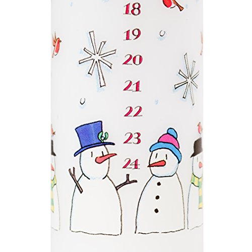 Alison Gardiner Weihnachten Advent Kerze 'Schneem?nner' Wax S?ule 50 Stunden Brenndauer … – Ansicht 5