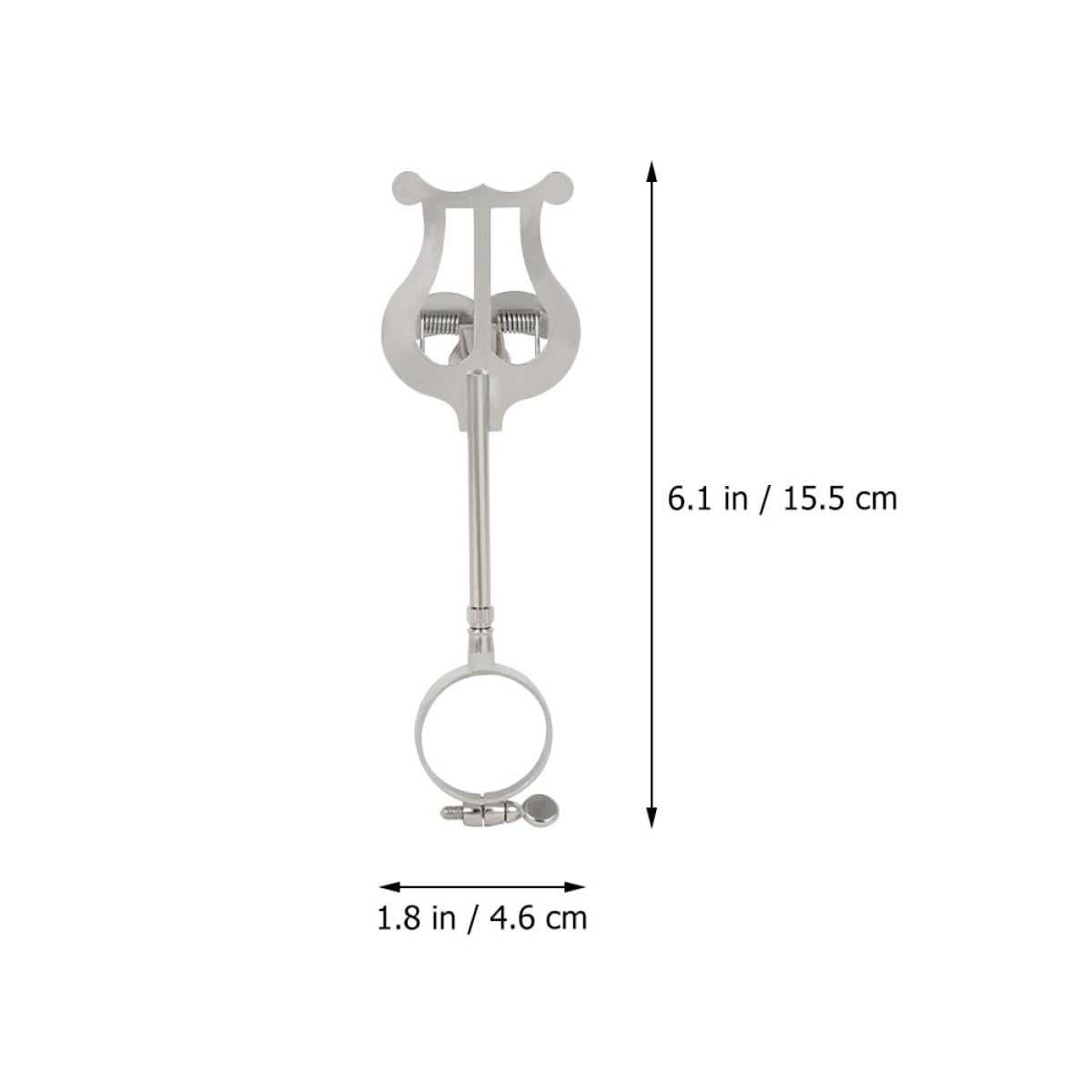 TOYANDONA Porta Spartiti Musicale per Clarinetto, Clip Regolabile in Ferro Forte Presa, Accessorio Pratico per Strumenti Musicali