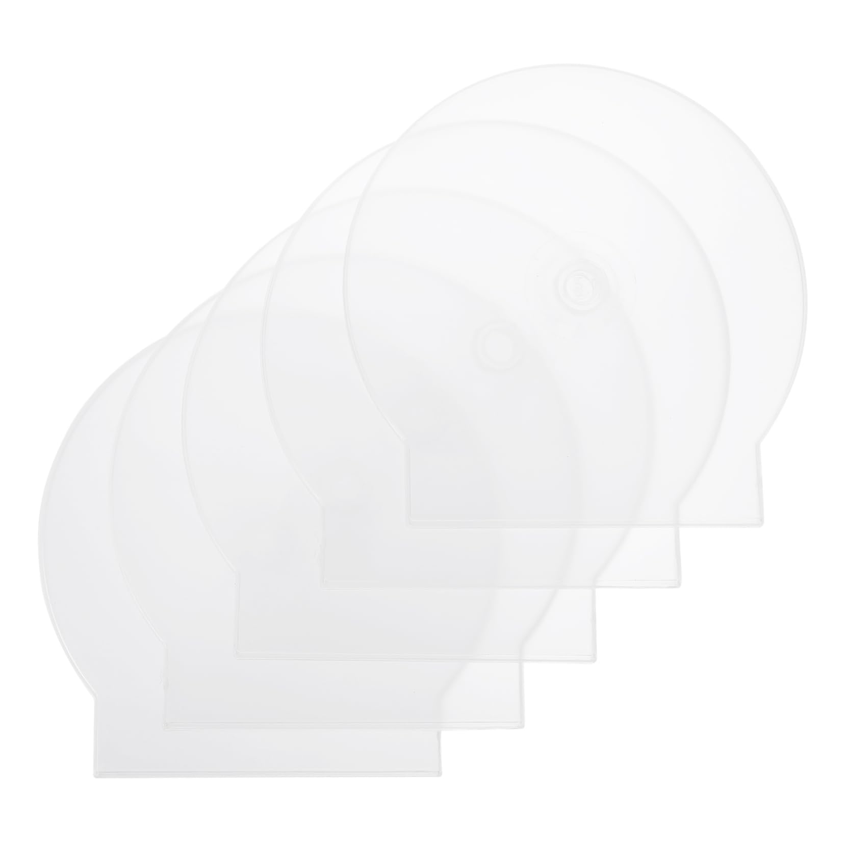 SHINEOFI Custodia CD e Dvd in Plastica Bianca Trasparente 40 Pezzi | Struttura Ispessita su Entrambi i Lati, Facile Distinzione, Accessorio di Ricambio per Disco Singolo
