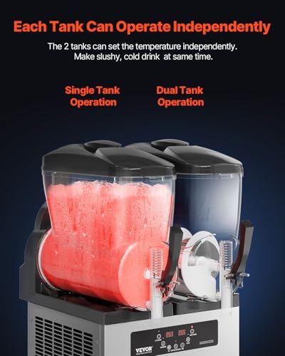 VEVOR XN240B slush eismaschine, Edelstahl + PC + PP – Bild 6