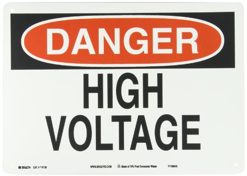 Panneau de danger électrique Brady 116126 pour sécuriser vos locaux et armoires de tension