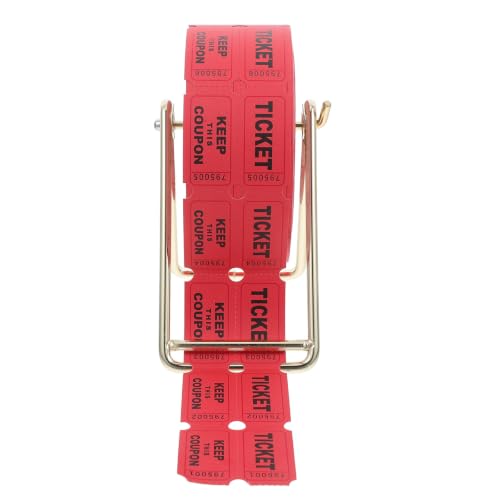 Boletos de Rifa en Rollo GALPADA con Soporte Rojo de 1000 Unidades para Sorteos 2