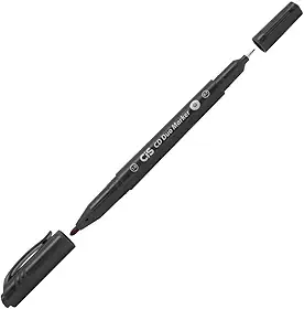 Marcador Permanente CD e DVD Duomarker Blister CIS, Preto