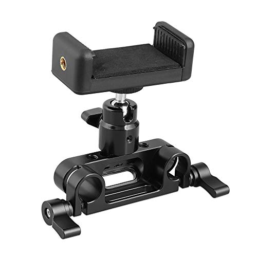Abrazadera de varilla de 15 mm con clip de teléfono ajustable CAMVATE