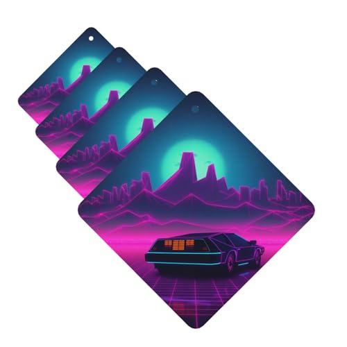 RetMicrowave Pictures �ԗp�F���� ���x���_�[�݂艺��������t���J�[�h 4�� �����Ԃ̍���t���n���M���O�V�[�g �����` �� �z�[�� �I�t�B�X �N���[�[�b�g �o�X���[���p