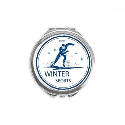 Miroir portable sports d'hiver pour retouches sur les pistes