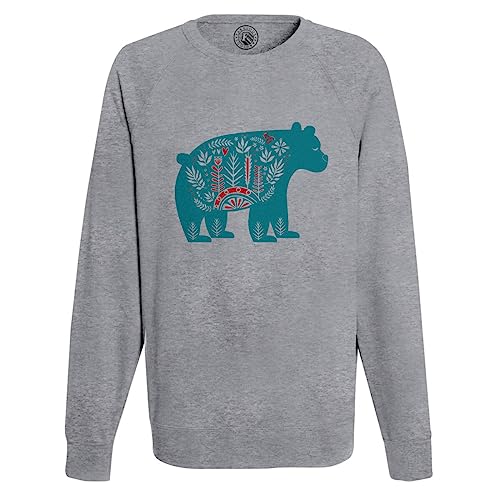 Sweatshirt Homme Noel Ours anti-froid - Pull Hiver Confort Neige et Sapin