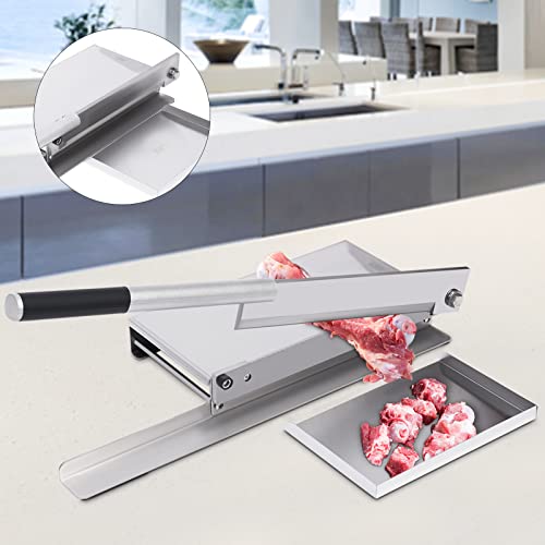 Manual Meat Bone Cutter Frozen Slicer Saw Cut Machine Hand Herb Root Slicer Heavy Duty Chicken Cutting With Blade Chopper Fish Home/Commercial Cooking For Beef Lamb Chicken Pork