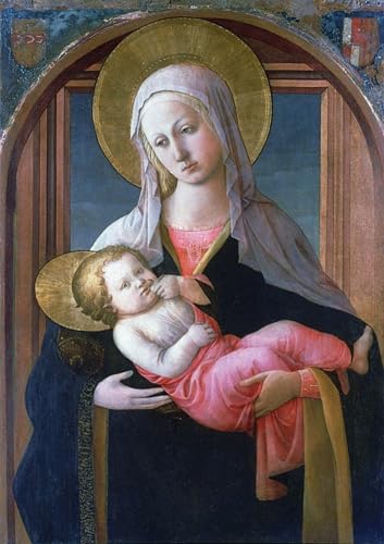 La Virgen y el Niño de Filippino Lippi arte en lienzo para inspirar tu hogar