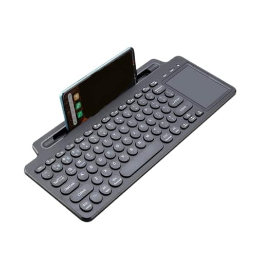 Clavier sans fil avec pavé tactile intégré et fente de support pour Android et PC