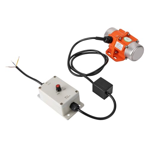 Vibrationsmotor mit Drehzahlregler 30W 220V Elektrischer Rüttler 3000U/min Mehrzweckmotor Vibrator Geräuscharm Rüttelmotor Vibration Motor für Bergbau Metallurgie Kohle