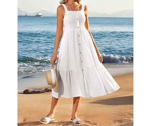 COFACE Womens Dressy Orthotic Slides Ladies Yoga Mat Memory Foam Cushion Recovery Walking Sandals Open Toe Strap Summer Slippers Comfortable Plantar Fasciitis Arch Support White Khaki Size 8.52