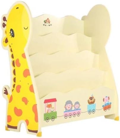 Kids Children Bookcase Book Shelving Storage Oragnizer Display Giraffe Shape