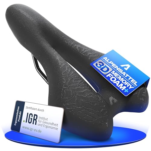 Alpensattel 3.0 Sport+ Leistungsstarker und komfortabler Fahrradsattel für Damen und Herren -...