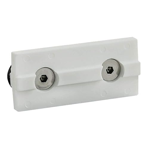 6892, Serie 15, almohadilla de rodamiento lineal Unibearing de doble llave blanca (paquete de 3)