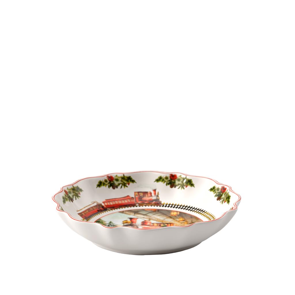 Villeroy & Boch - Annual Christmas Edition ciotola edizione annuale 2025 16,5 cm multicolore, ciotola natalizia, scodella, da collezione, stoviglie in ceramica, stoviglie natalizie, porcellana Premium