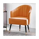  ZUMAHA Canapé Paresseux respectueux de la Peau, Chaise de Club d\'accent Moderne, Tabouret rembourré en Cuir, canapé Simple, chaises d\'appoint Modernes