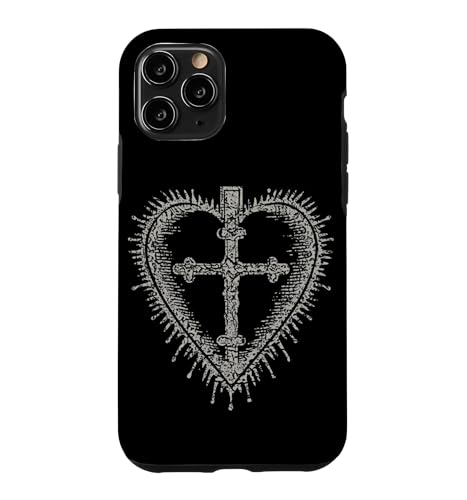 Sacred Heart of Jesus Catholic Icon Cross Church Faith �X�}�z�P�[�X iPhone 11 Pro �p