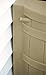 Good Ideas Rain Wizard 50 Gallon Plastic Rain Barrel for Outdoor Rainwater Collection and Storage Features Metal Spigot and Flat Back Design, Khaki