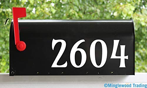 2 Sets Of 3" Custom Mailbox Numbers - Home Office Address - Vinyl Die Cut Decals #TOP5