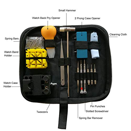 EONBES Watch Repair Kit, Watch Band Link Back Pin Strap Removal Adjustment Sizing Opening Tool Set - Thumbnail 3