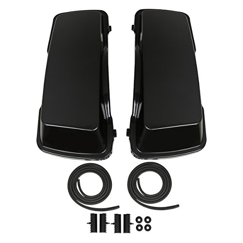 Alforjas estiradas Green-L sin pintar de 5 pulgadas para motocicletas Harley Touring (1993-2013), modelo XF111515UP miniatura 3