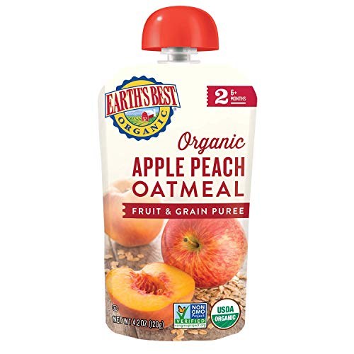 Baby Puré de manzana y melocotón original (paquete de 12)